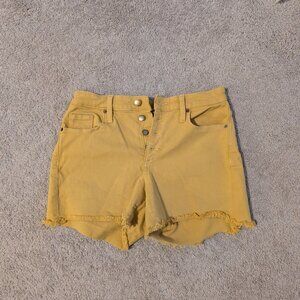 Universal Thread High Rise Mustard Jean shorts size 4